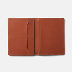 Passport Wallet - Tobacco Brown Leather