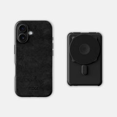 Everyday Charging Kit - iPhone 16 - Midnight Black Leather