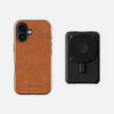 Everyday Charging Kit - iPhone 16 - Tobacco Brown Leather
