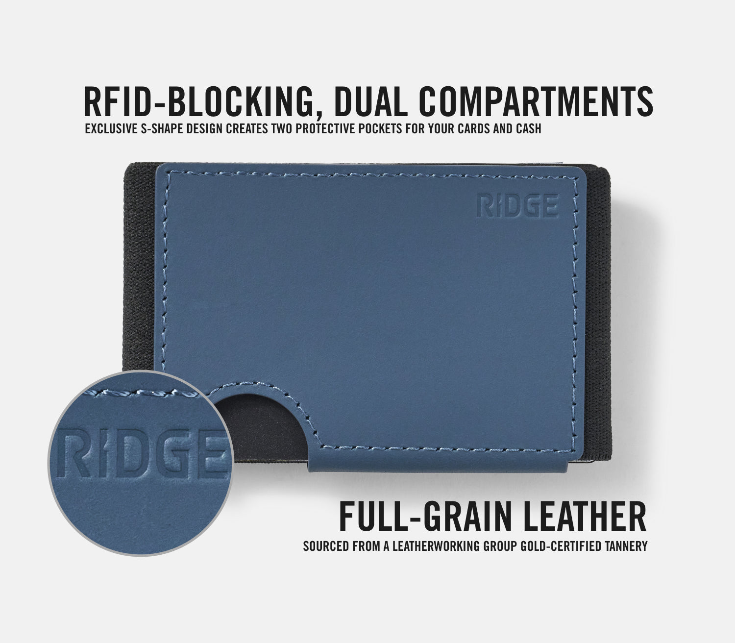 Ridge Biflex  - Cobalt Blue Leather