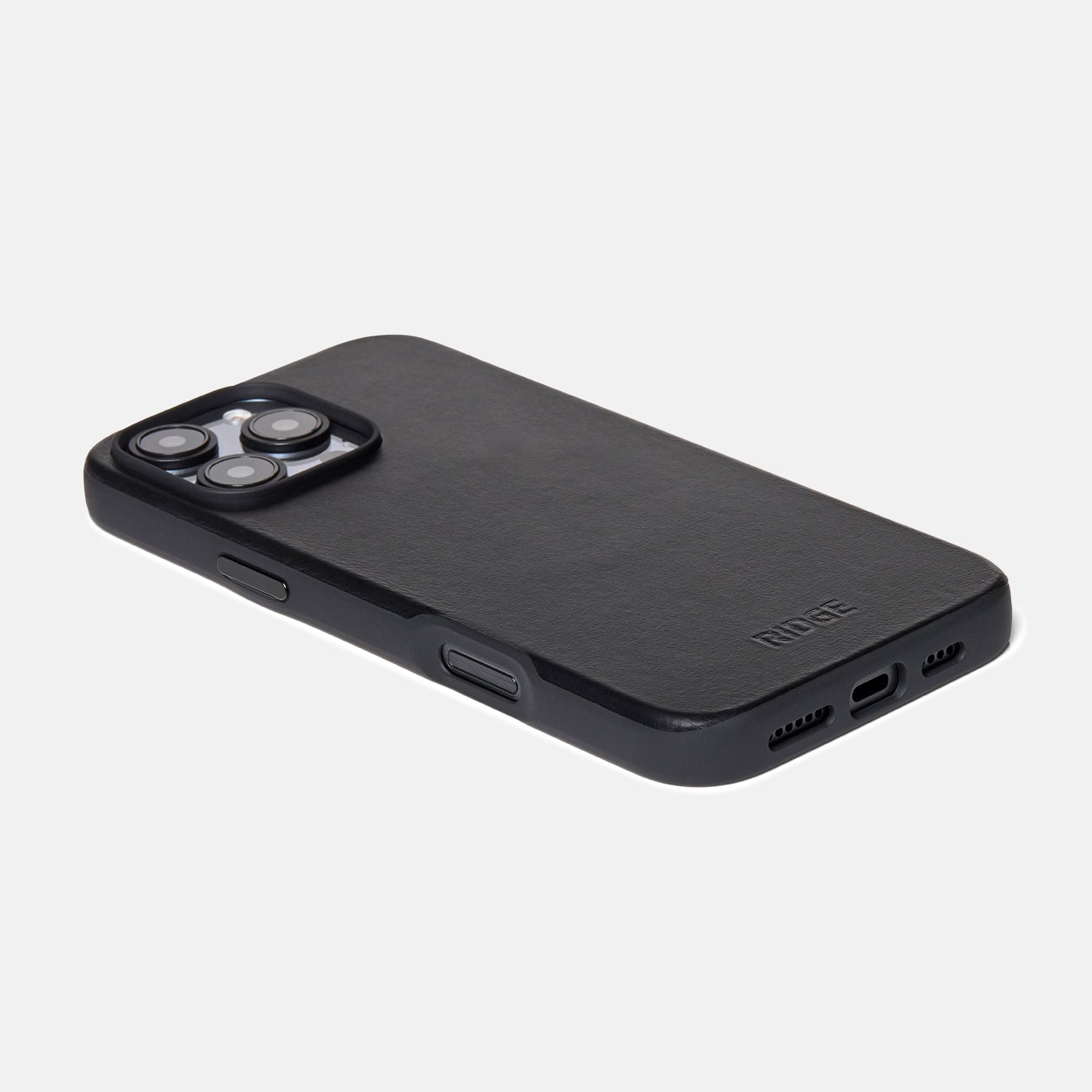 Everyday Phone Case - iPhone 16 Pro Max - Midnight Black Leather