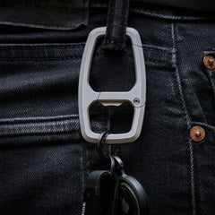 Dual Chamber Carabiner  - Stonewashed Titanium