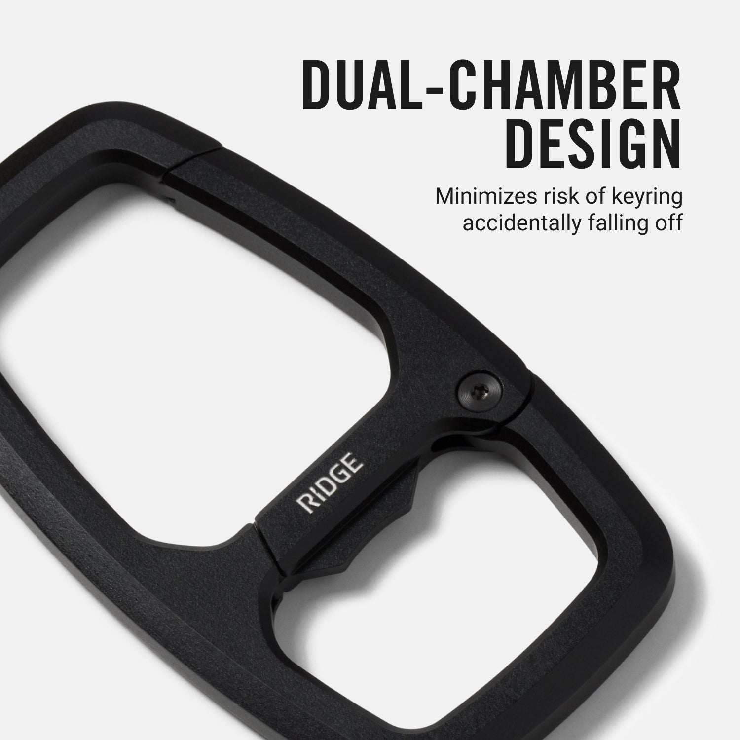 Dual Chamber Carabiner  - Royal Black