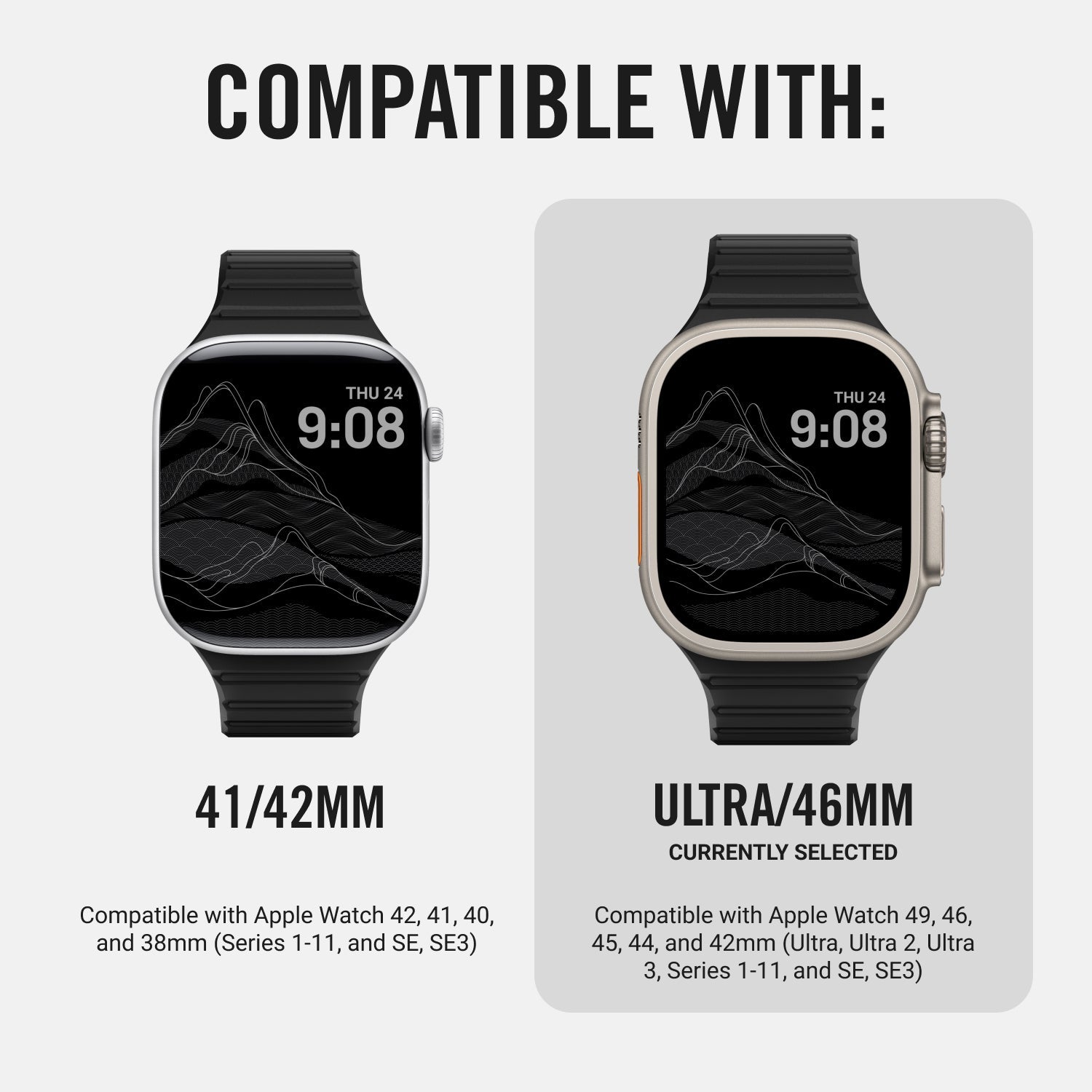 Everyday Watch Straps - Ultra/46mm - Matte Black