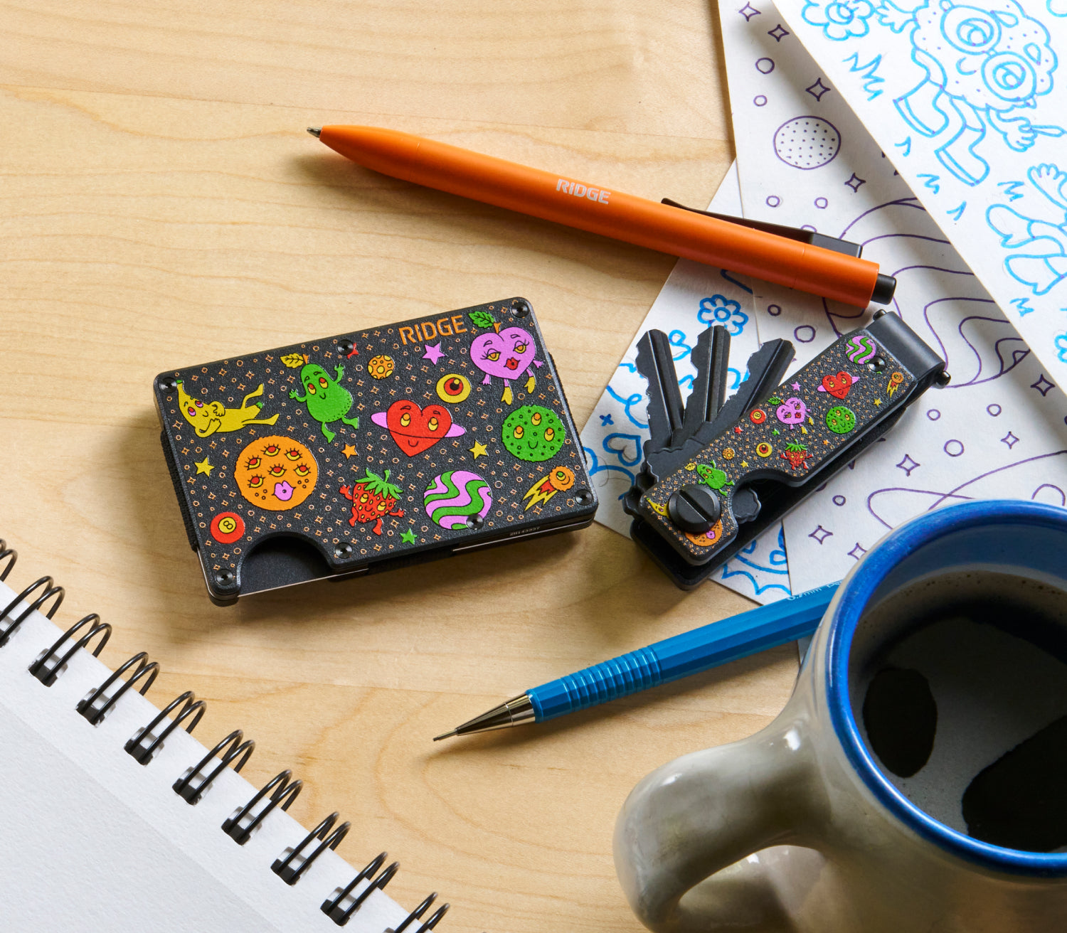 Ridge Wallet - Claire Morales - Space Fruit