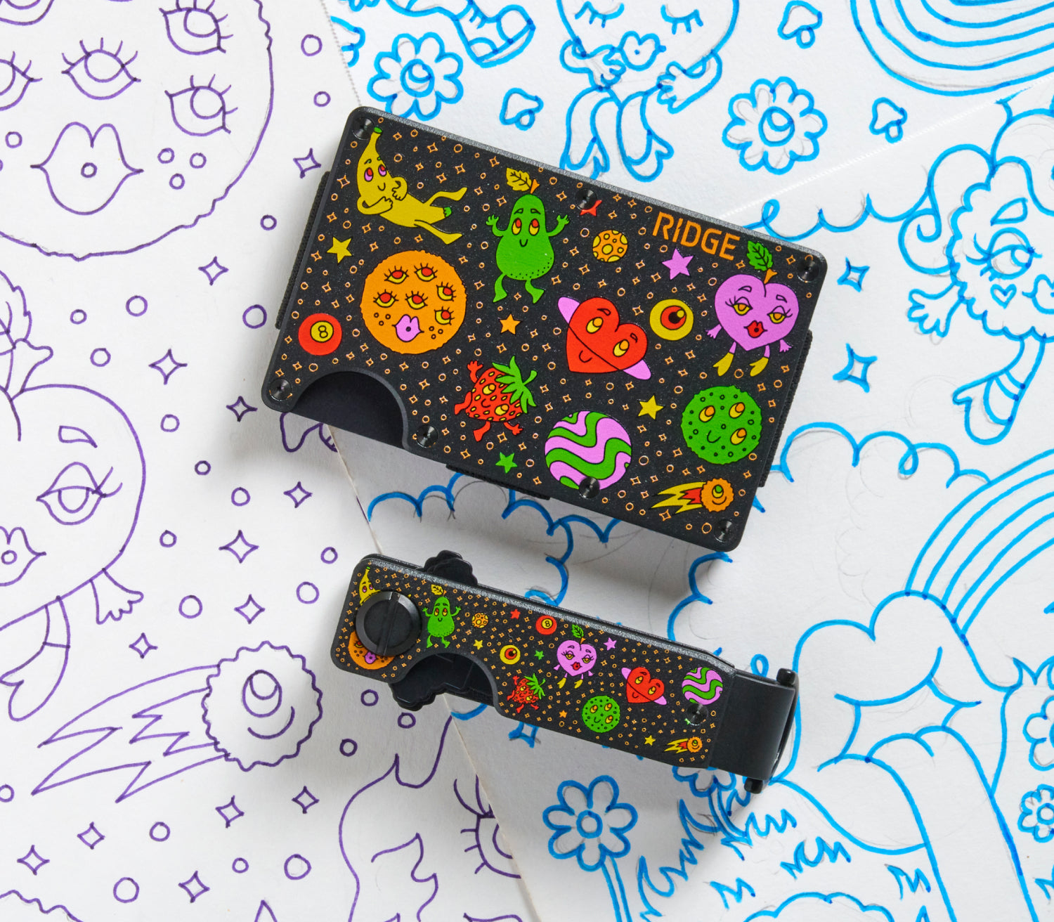 Ridge Wallet - Claire Morales - Space Fruit