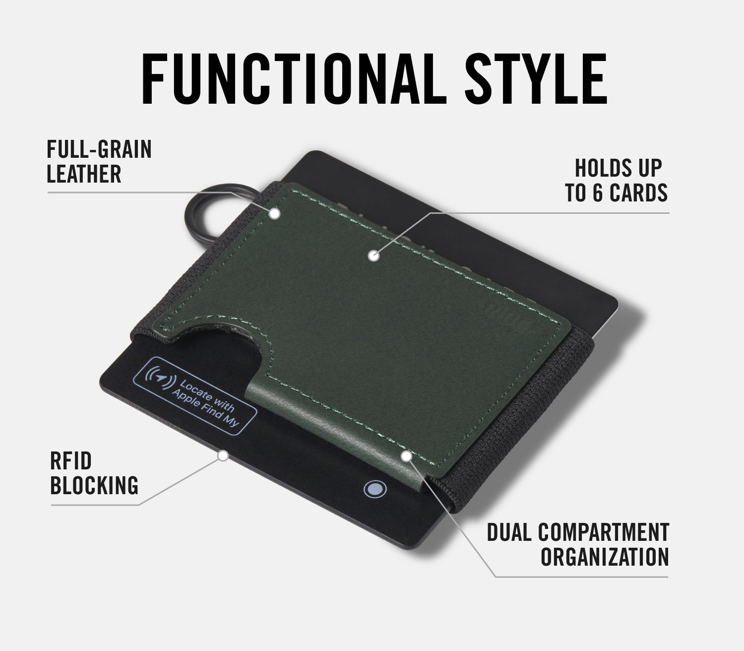 Ridge Biflex - Hunter Green Leather