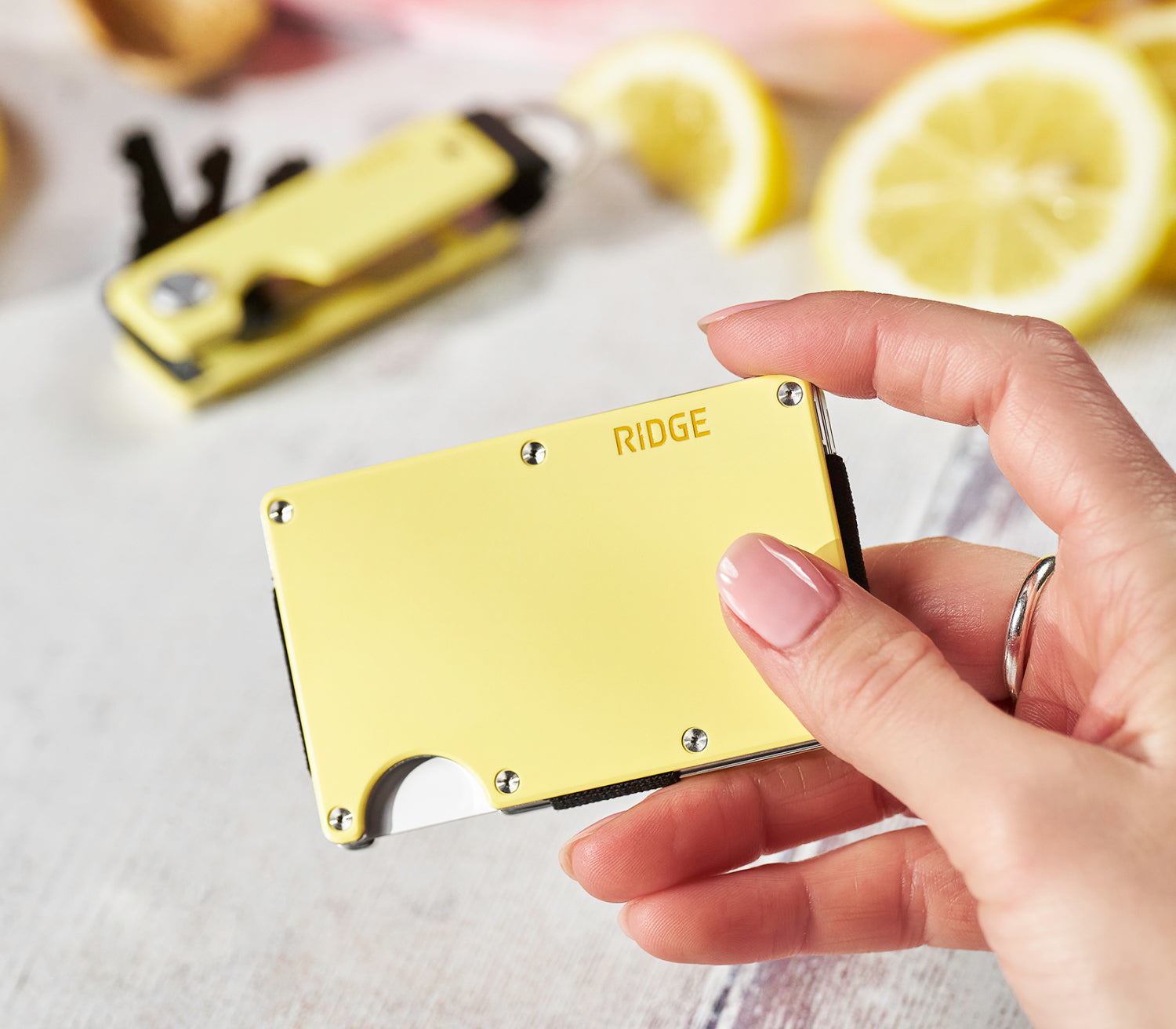 Ridge Wallet - Lemon Drop