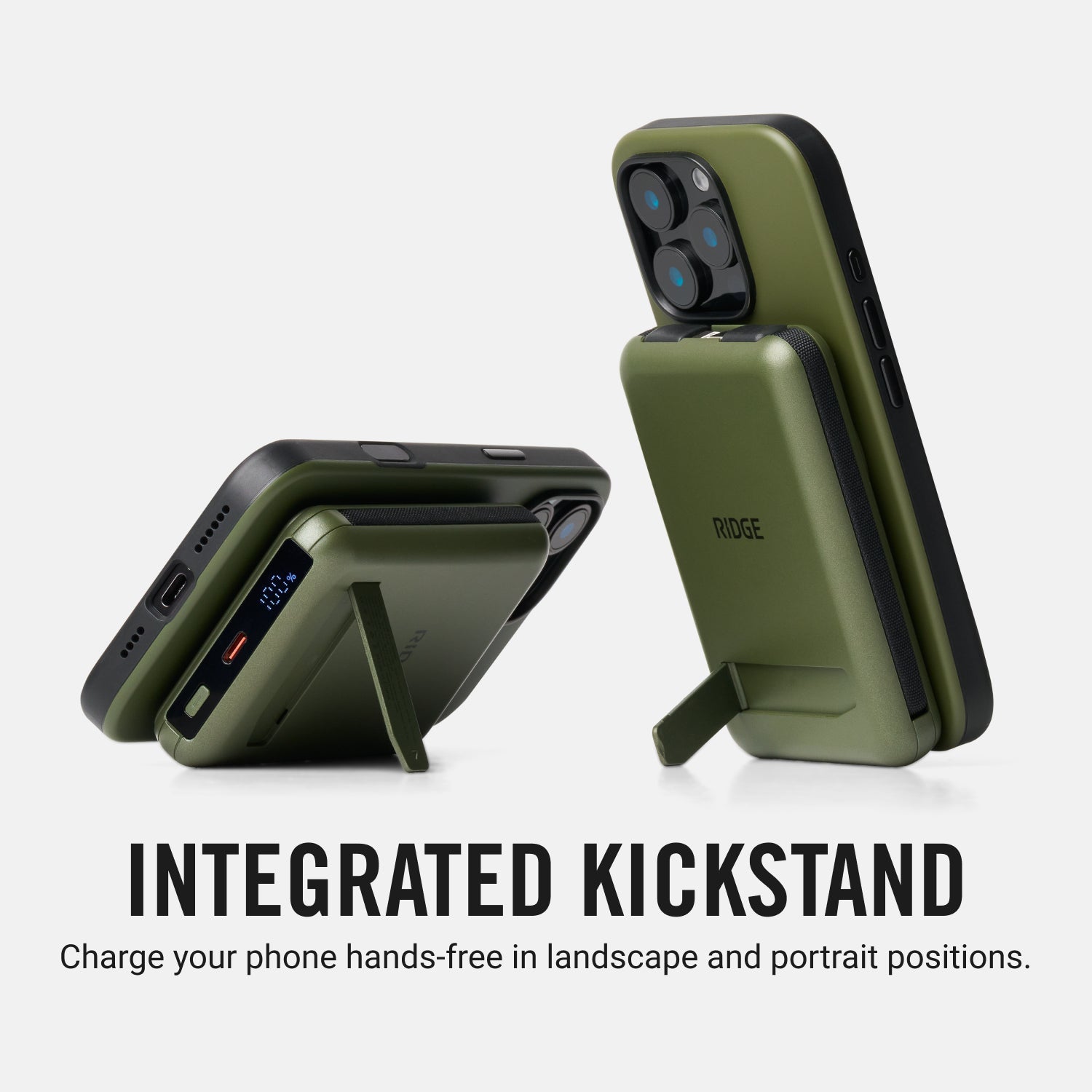 Magnetic Power Bank - Matte Olive