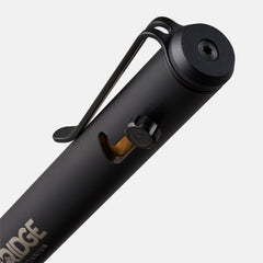 Ridge Bolt Action Pen - Matte Black Titanium