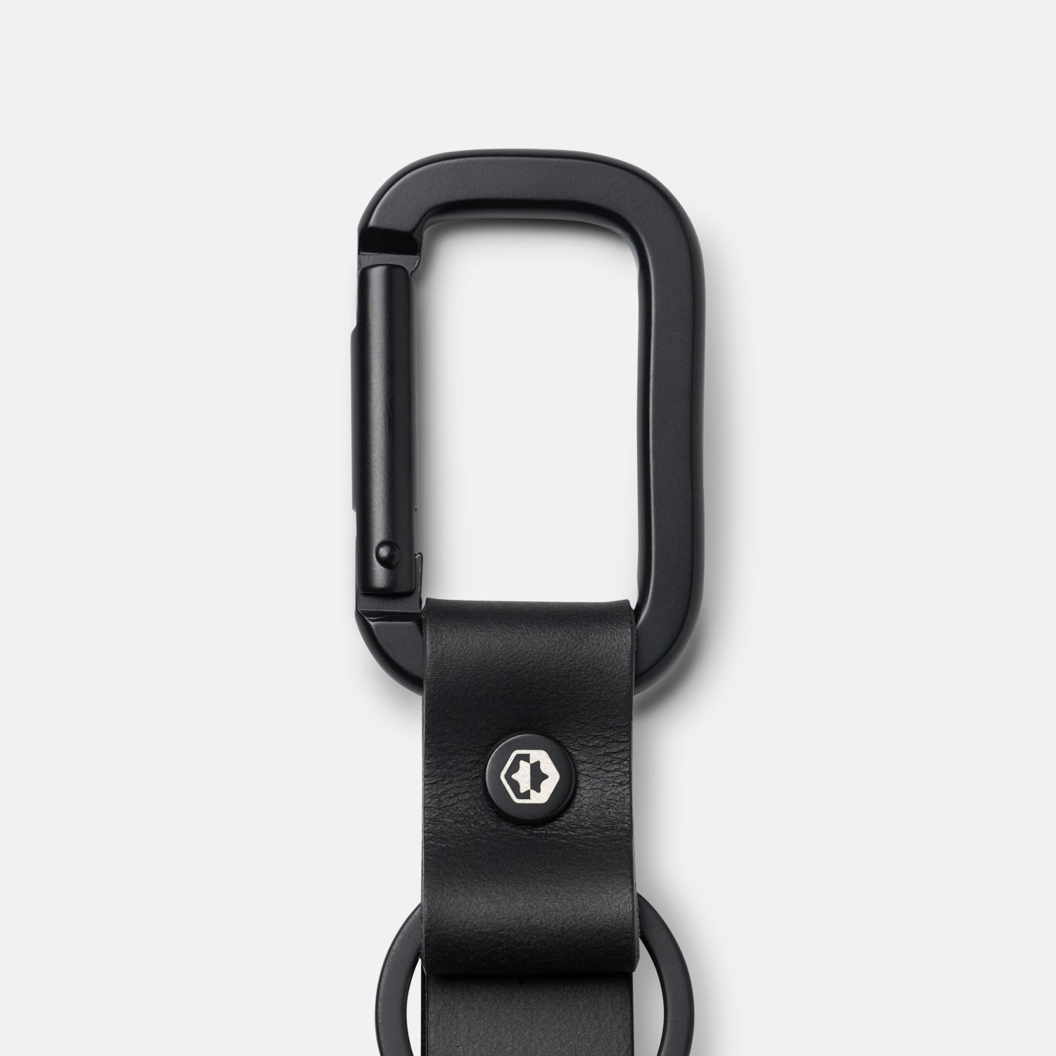 Everyday Keychain - Midnight Black Leather