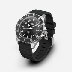 Ridge Land & Sea GMT Watch 42mm - Royal Black