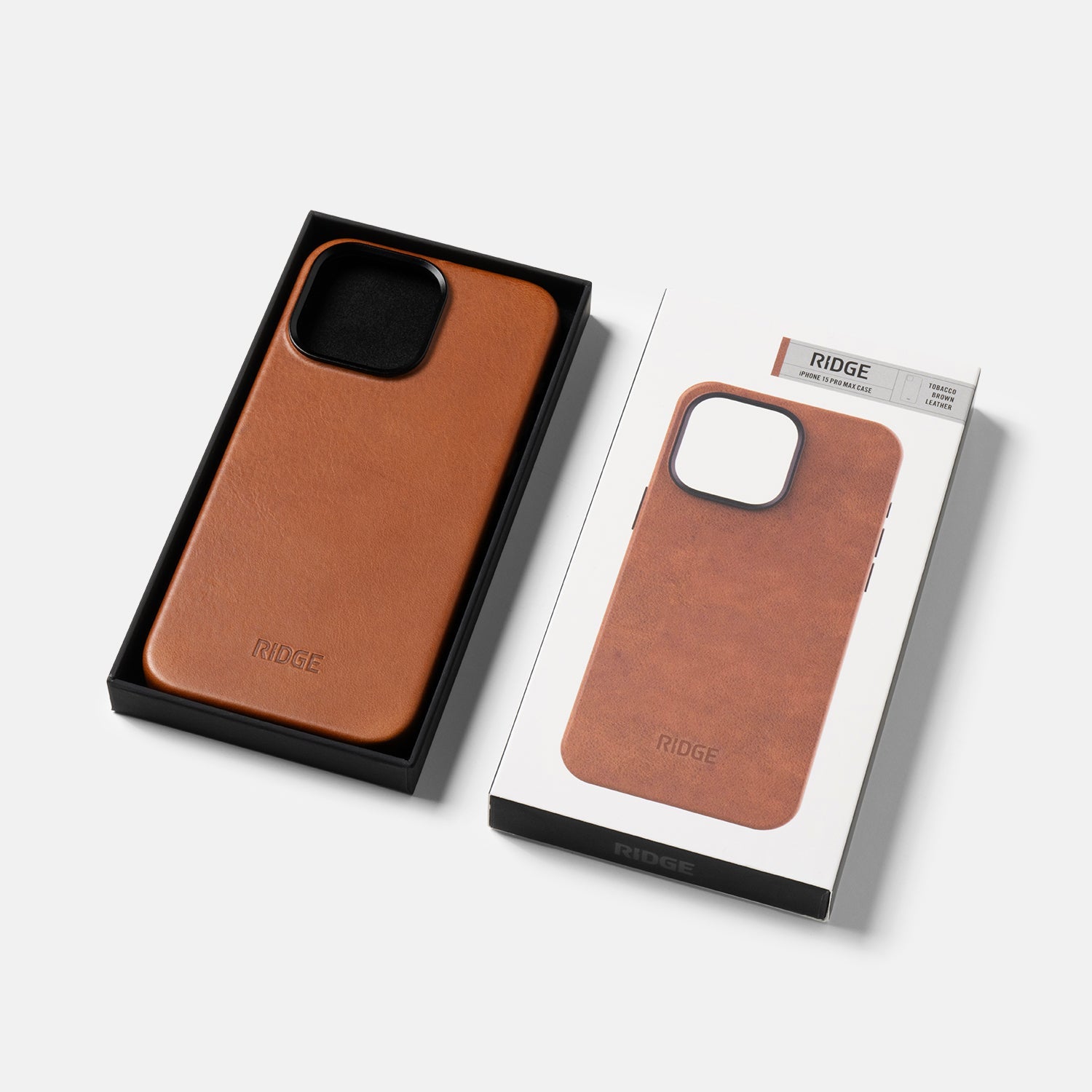 Everyday Phone Case - iPhone 15 Pro Max - Tobacco Brown Leather