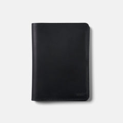 Passport Wallet - Midnight Black Leather