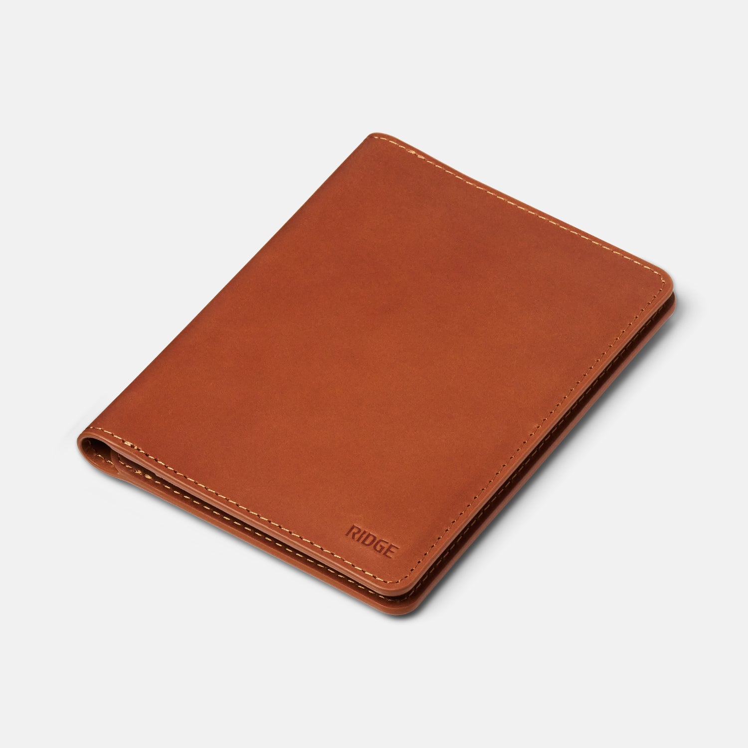 Passport Wallet - Tobacco Brown Leather