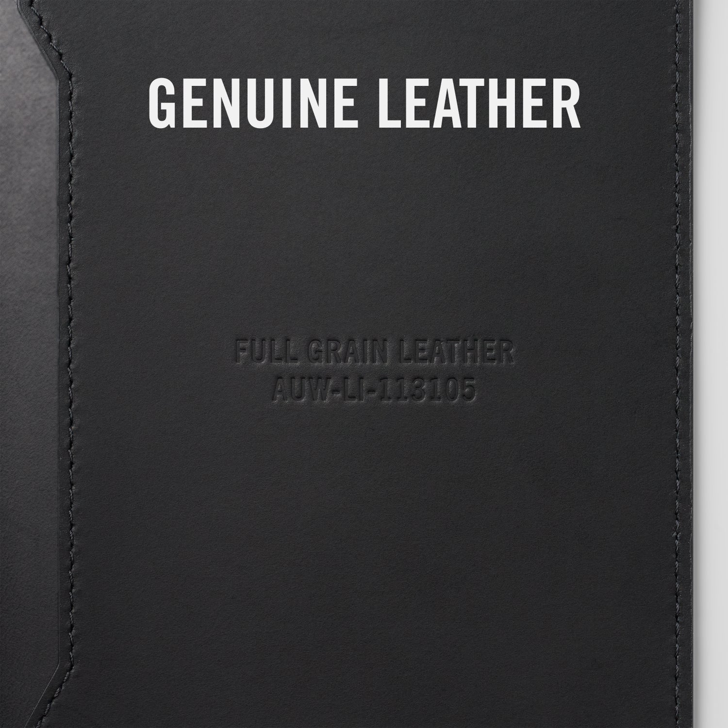 Passport Wallet - Midnight Black Leather