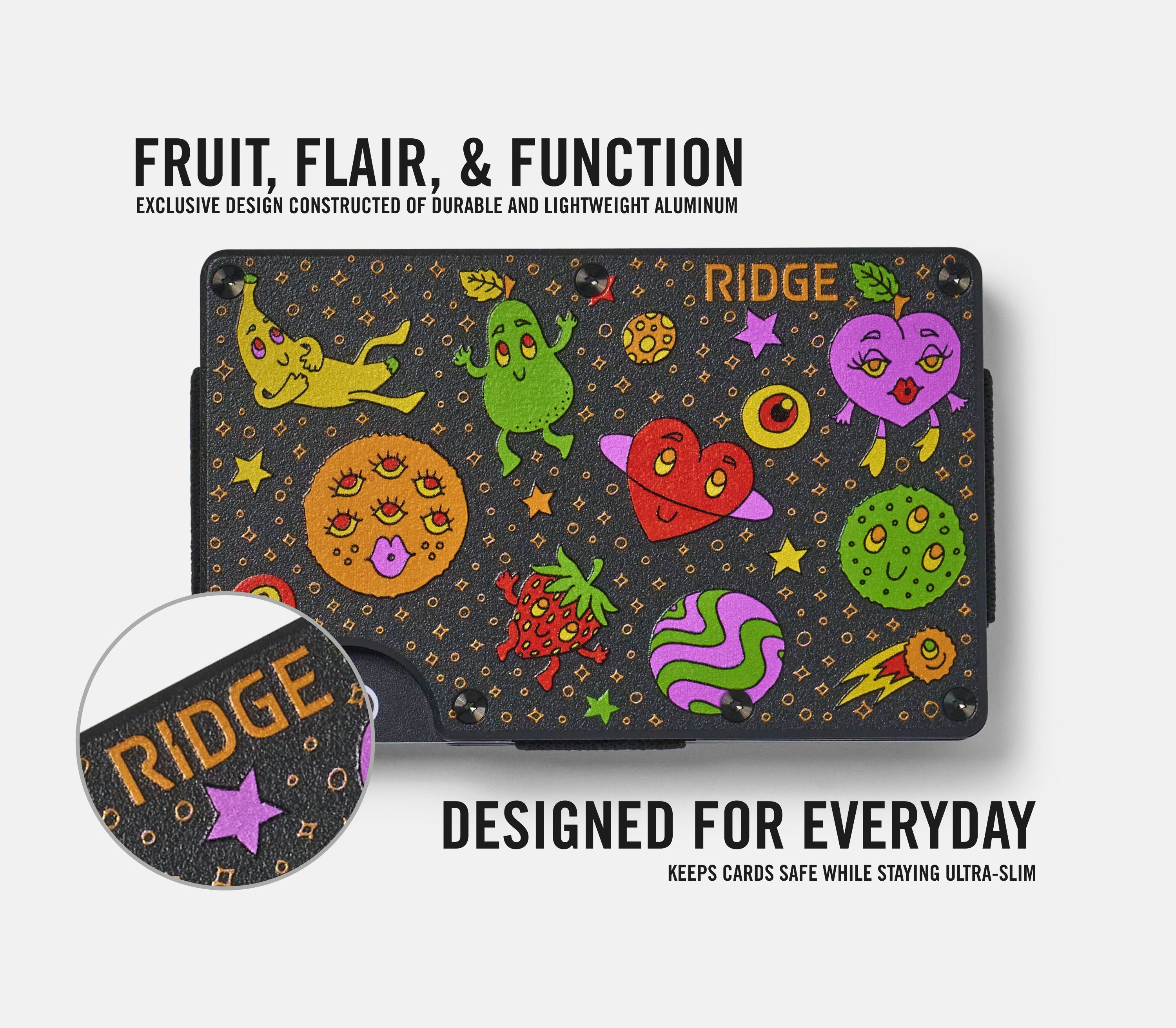 Ridge Wallet - Claire Morales - Space Fruit