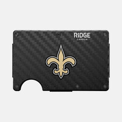 Ridge Wallet - New Orleans Saints - Carbon Fiber 3k