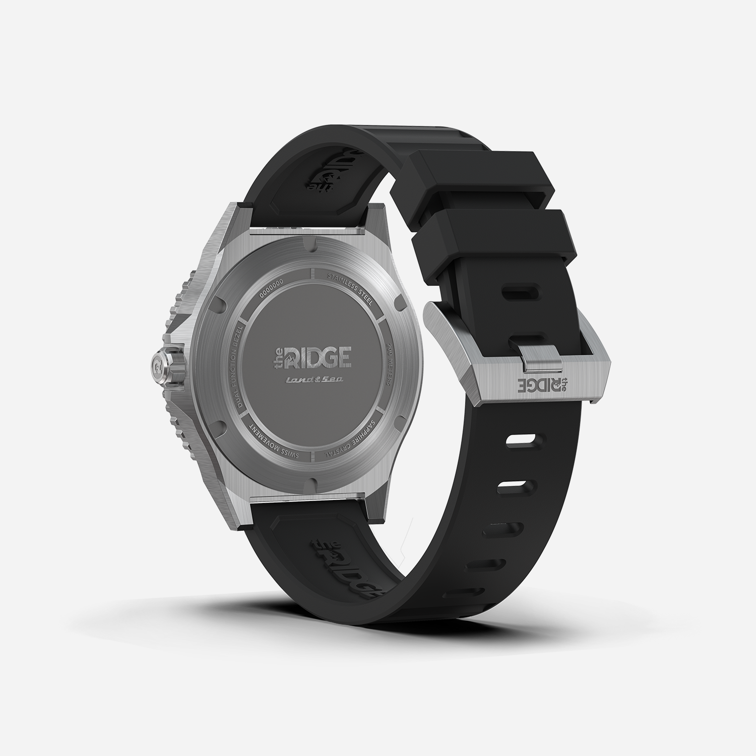 Ridge Land & Sea GMT Watch 42mm - Royal Black