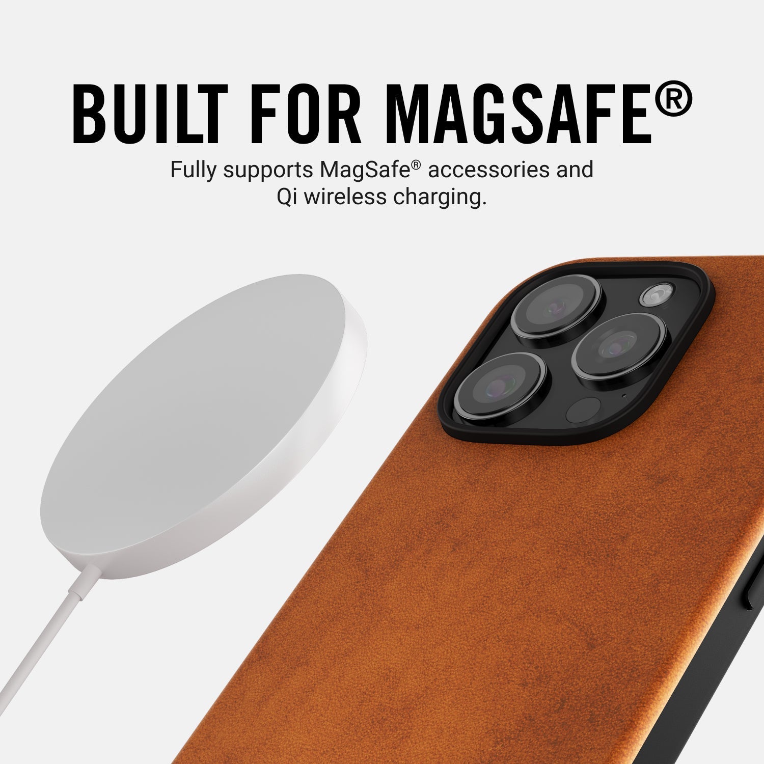 Everyday Phone Case - iPhone 16 - Tobacco Brown Leather