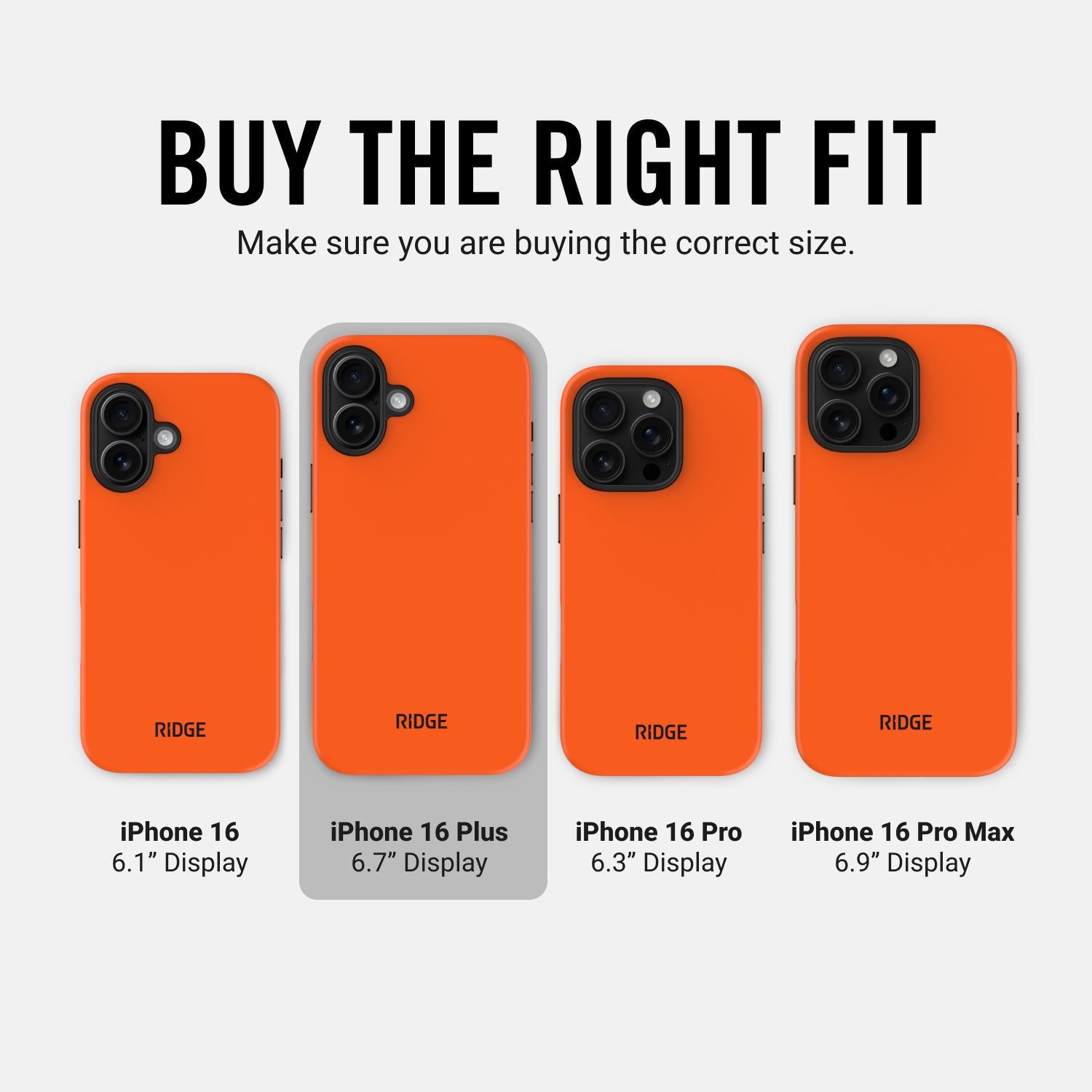Everyday Phone Case - iPhone 16 Plus - Basecamp Orange