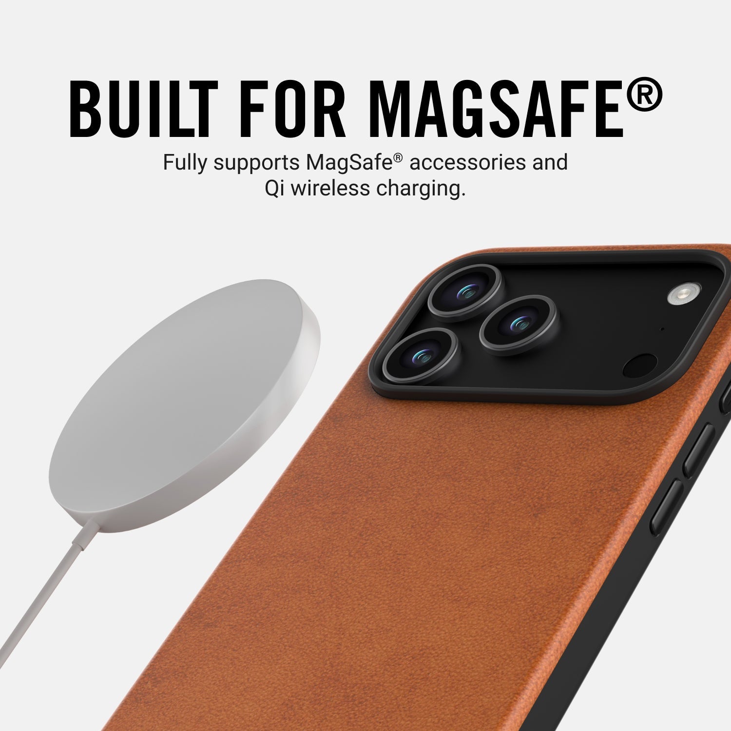 Everyday Charging Kit - iPhone 17 Pro - Tobacco Brown Leather